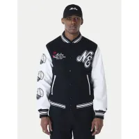 Zdjęcie New Era Kurtka bomber Essential Black Varsity 60596264 Czarny Regular Fit