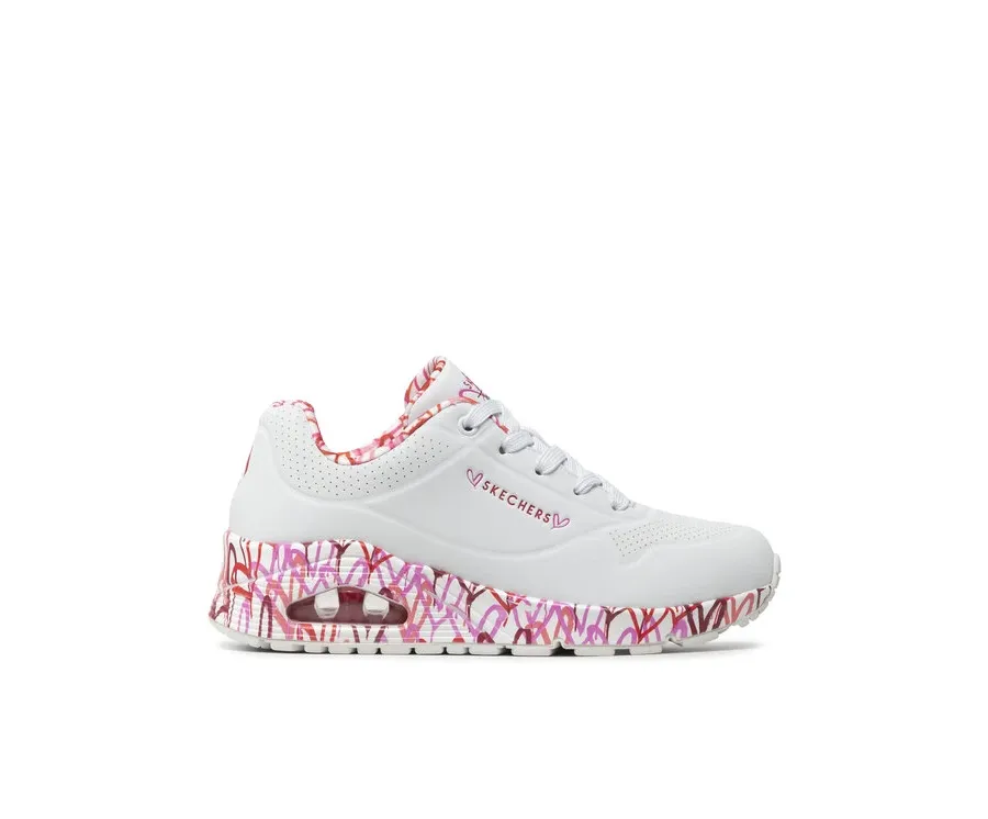 obrazek 1 Skechers Sneakersy Uno Loving Love 155506/WRPK Biały