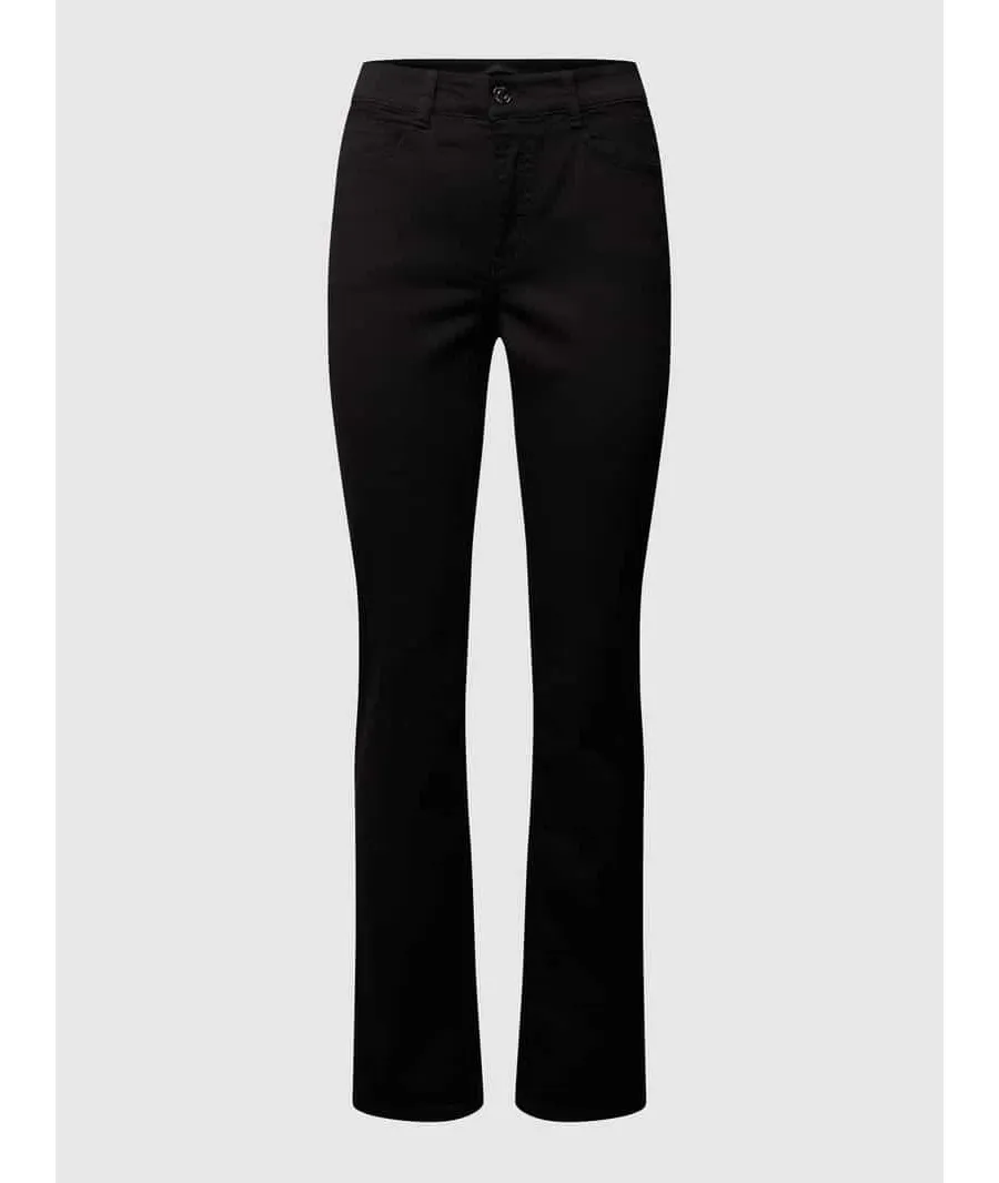 obrazek 1 Jeansy o kroju straight fit z naszywką z logo model ‘Angela’