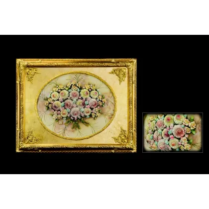 Zdjęcie Urokliwy obraz z porcelany do eleganckich wnętrz