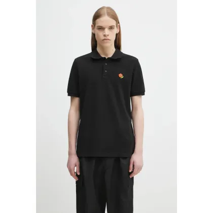 Zdjęcie Kenzo polo bawełniane Pop męski kolor czarny gładki FF55PO5424PU.99J