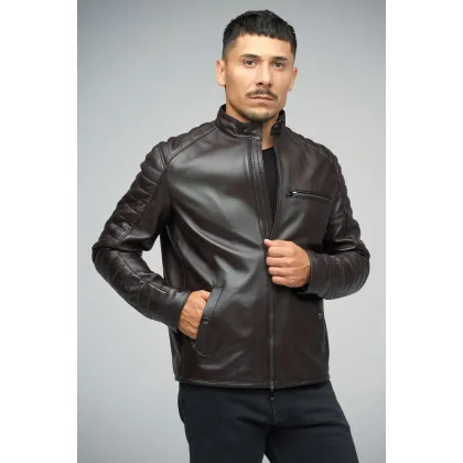 Picture Leather jacket for men, perfect for business meetings - A&A Vesa