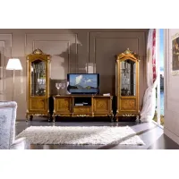 Zdjęcie Okazała drewniana witryna z kolekcji Regency