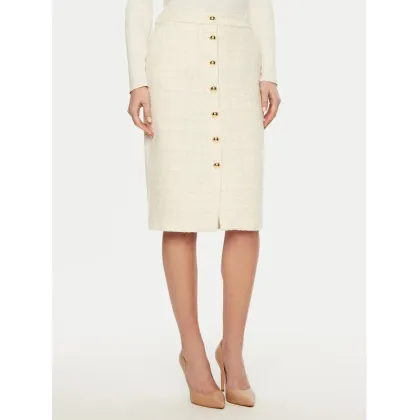 Zdjęcie Luisa Spagnoli Spódnica ołówkowa Fettuccia 541489 Écru Regular Fit