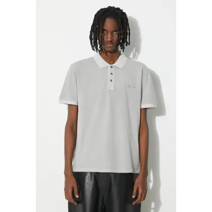 Zdjęcie Woolrich polo Mackinack Polo męski kolor szary gładki CFWOPO0065MRUT1483