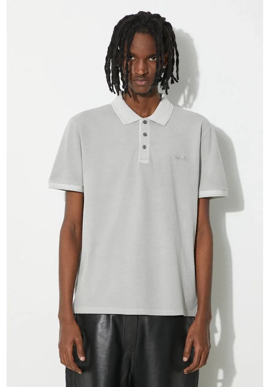 obrazek 1 Woolrich polo Mackinack Polo męski kolor szary gładki CFWOPO0065MRUT1483