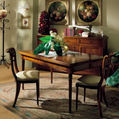 Zdjęcie Włoski stół rozkładany z drewna litego