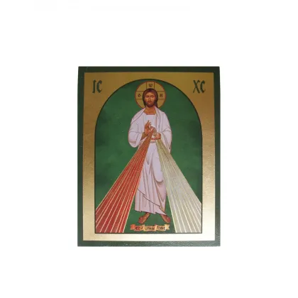 Zdjęcie Wystawna Ikona Złocona Jezu Ufam Tobie 20x25 cm