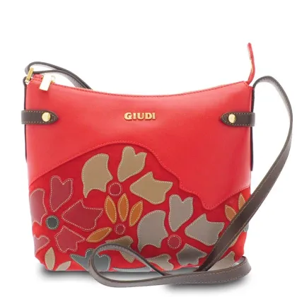 Zdjęcie Czerwona stylowa torebka ze skóry - Giudi