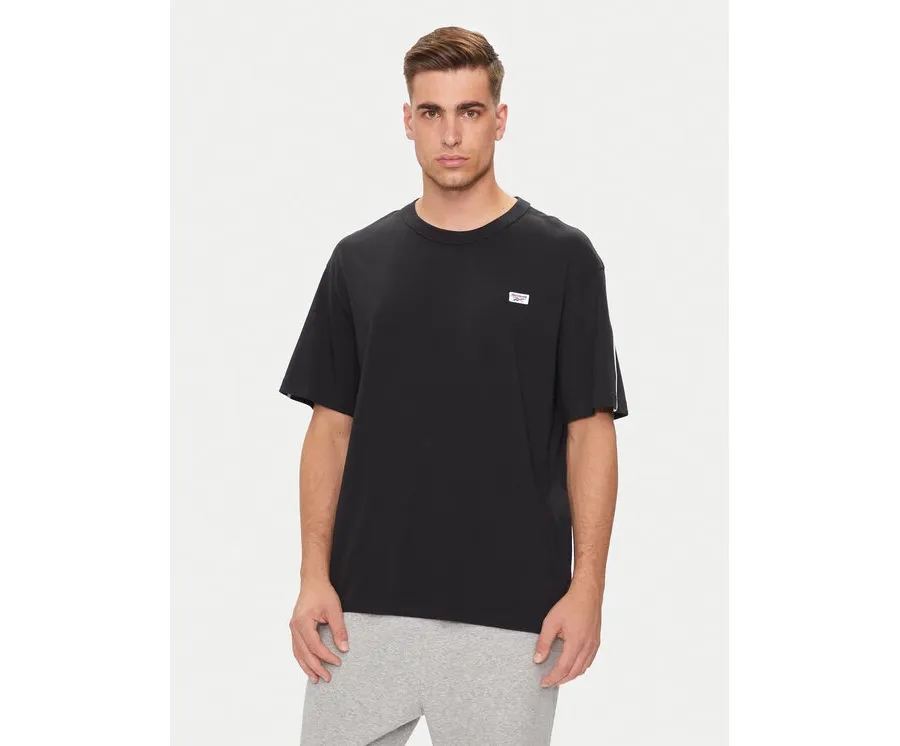 obrazek 1 Reebok T-Shirt Cl Court Sport Ss Tape Tee 100202807 Czarny Regular Fit