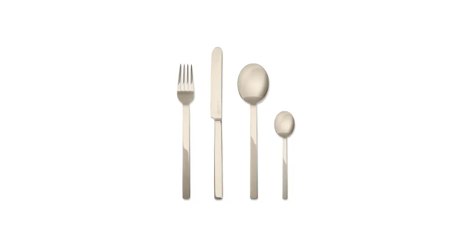 obrazek 1 Designerski włoski 5-elementowy zestaw sztućców Stile Champagne