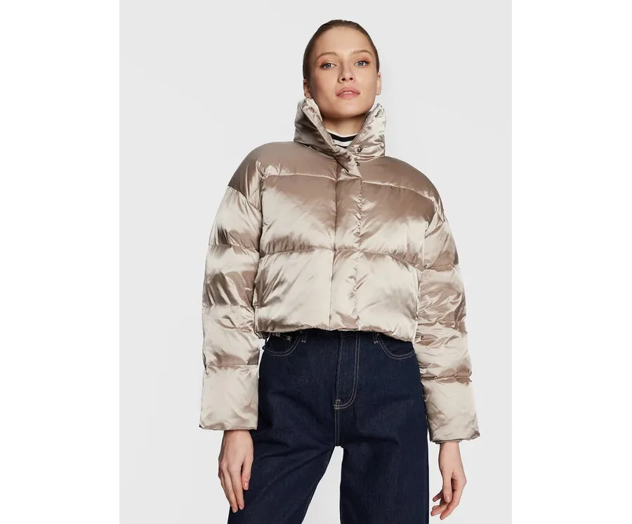 obrazek 1 Calvin Klein Kurtka puchowa Shine K20K205007 Beżowy Regular Fit