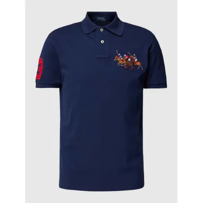 Zdjęcie Koszulka polo o kroju custom slim fit z wyhaftowanym motywem
