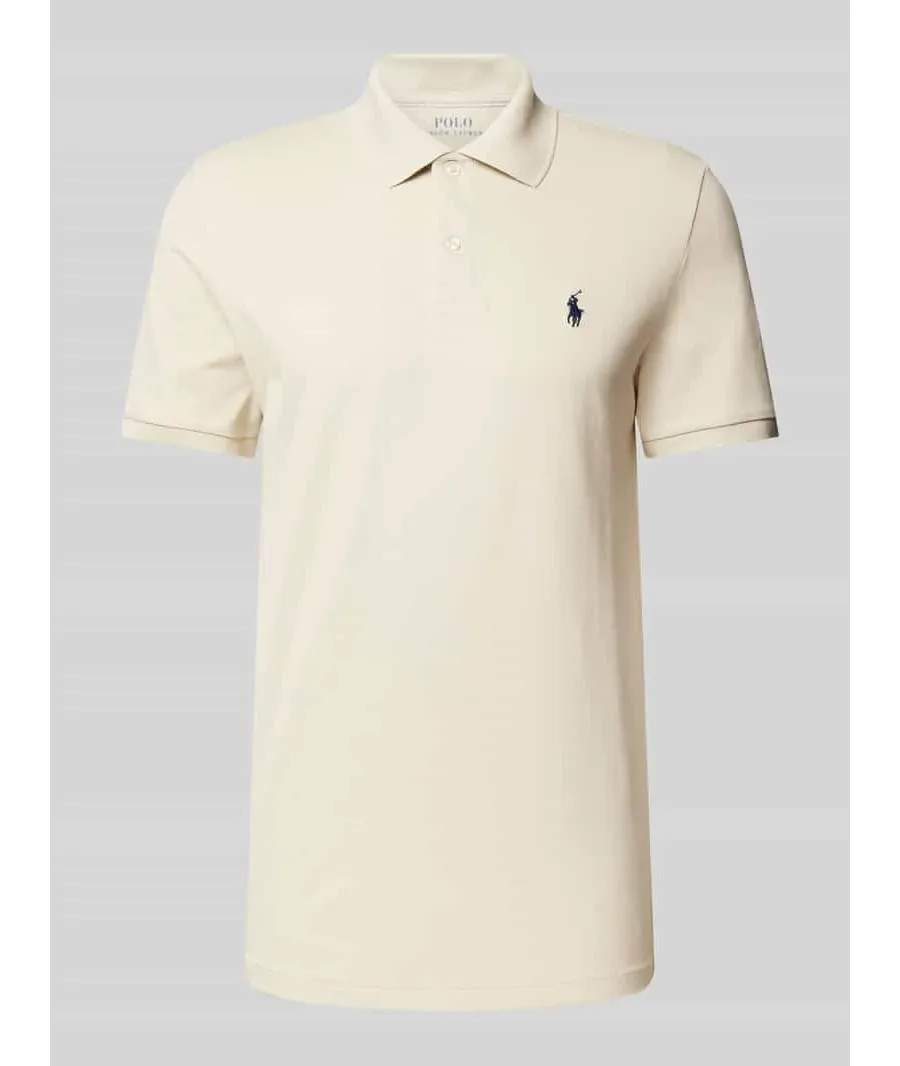 obrazek 1 Koszulka polo o kroju tailored fit z wyhaftowanym logo