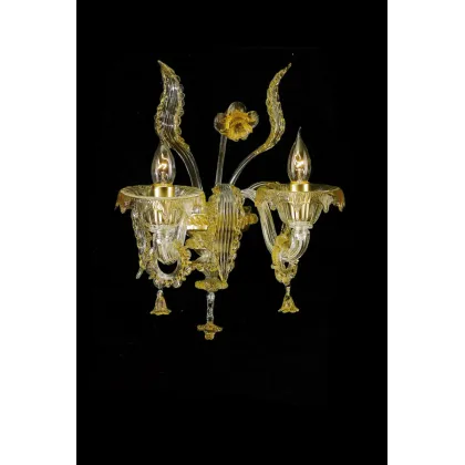 Zdjęcie Szklana lampa ścienna do luksusowego wnętrza