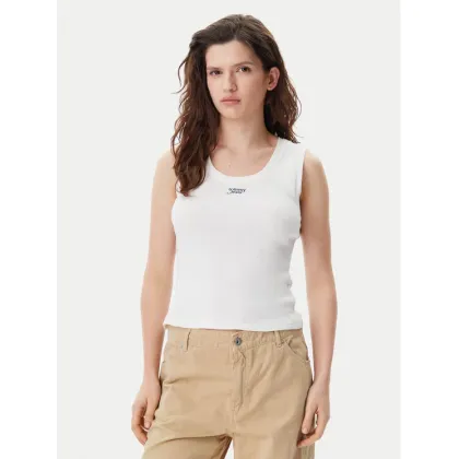 Zdjęcie Tommy Jeans Top DW0DW21369 Biały Slim Fit