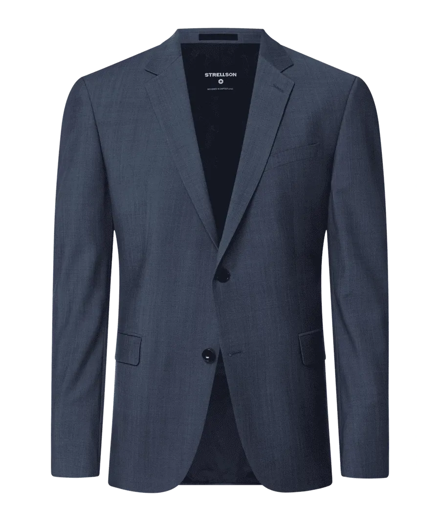 obrazek 1 Marynarka zapinana na 2 guziki o kroju slim fit z dodatkiem streczu model ‘Aidan’