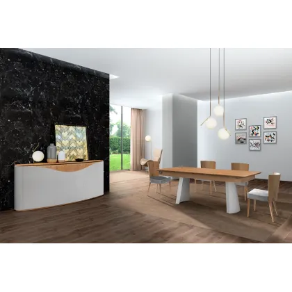 Zdjęcie Prestiżowy, minimalistyczny zestaw mebli do salonu lub jadalni - Epoca