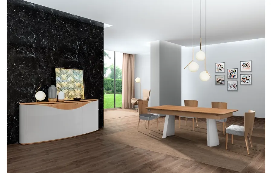 obrazek 1 Prestiżowy, minimalistyczny zestaw mebli do salonu lub jadalni - Epoca