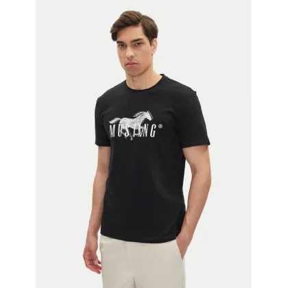 Zdjęcie Mustang T-Shirt Austin 1016279 Czarny Regular Fit
