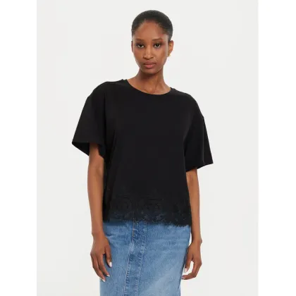 Zdjęcie TWINSET T-Shirt 242TP2510 Czarny Loose Fit