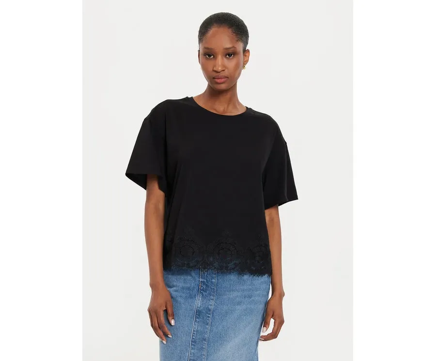 obrazek 1 TWINSET T-Shirt 242TP2510 Czarny Loose Fit