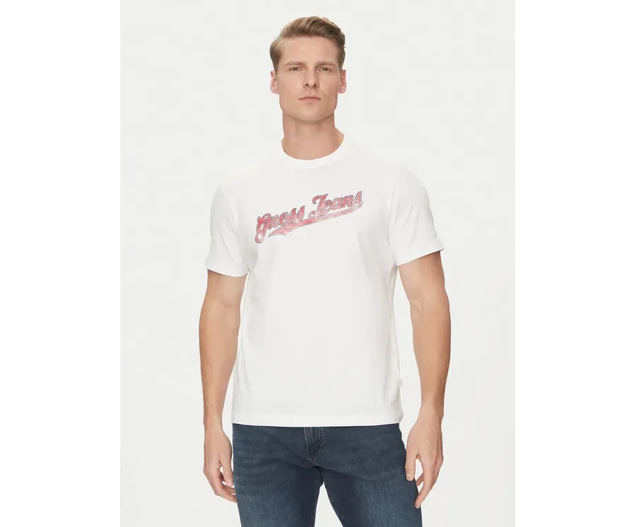 obrazek 1 Guess Jeans T-Shirt M5GI54 K8FQ4 Biały Regular Fit