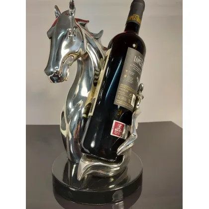 Zdjęcie Wyjątkowy upominek - figura konia jako podstawka na wino