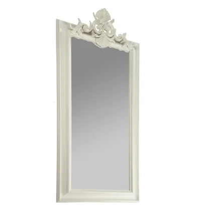 Zdjęcie Lustro w drewnianej ramie z ręcznie rzeźbionymi detalami H.200xL.91xP.10 cm