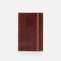 Zdjęcie Elegancki skórzany notes z wytłaczaną literką M