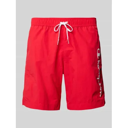 Zdjęcie Spodenki kąpielowe o kroju regular fit z nadrukiem z logo