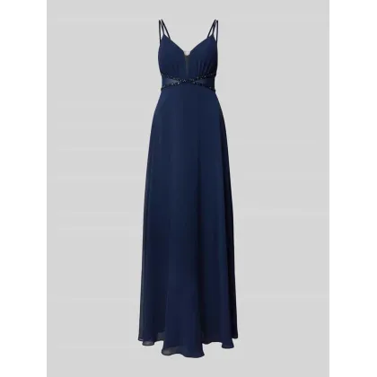 Zdjęcie Sukienka wieczorowa obszyta ozdobnymi kamieniami