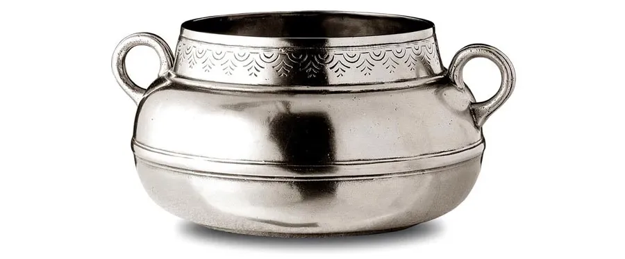 obrazek 1 Cudowna donica z pewteru - włoski design