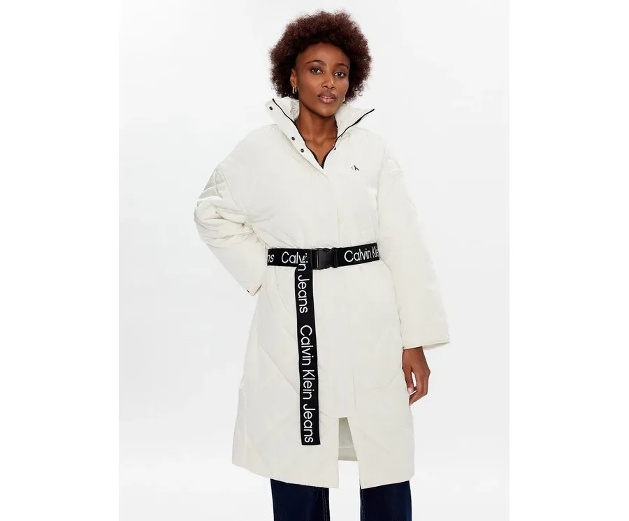 obrazek 1 Calvin Klein Jeans Kurtka przejściowa J20J220334 Écru Relaxed Fit