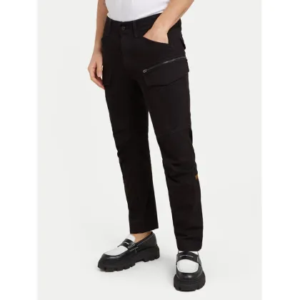 Zdjęcie G-Star Raw Spodnie materiałowe Zip Cargo 3D D25665-D846 Czarny Tapered Fit