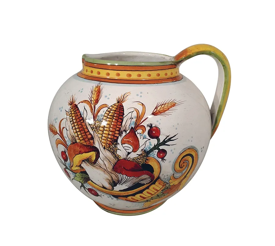 obrazek 1 Włoski ceramiczny dzban z dekoracją rogiem obfitości