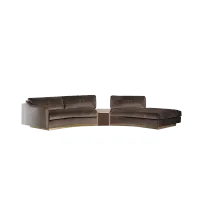Zdjęcie Brązowa stylowa sofa do domu - Daytona
