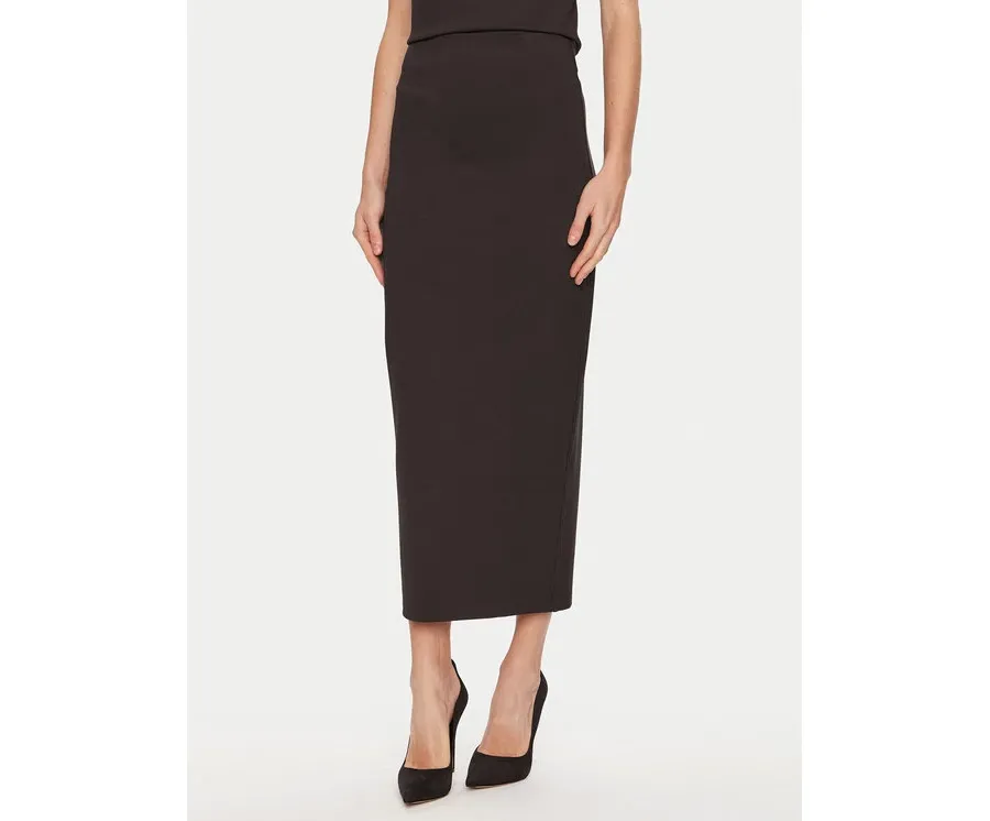 obrazek 1 ViCOLO Spódnica midi TS0133 Brązowy Regular Fit