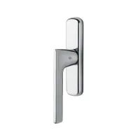 Picture Alato brass window handle with a long plate
