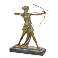 Picture Luxurious sculpture - bronze representation of Diana the Huntress