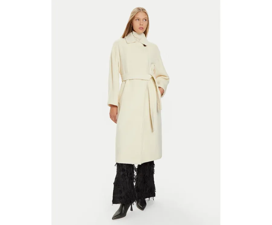 obrazek 1 Marella Płaszcz wełniany Dede 2423016082 Écru Regular Fit