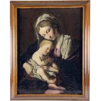 Zdjęcie Madonna z Dzieciątkiem, koniec XVII w obraz olejny na płótnie