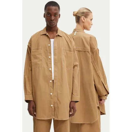 Zdjęcie Sunnei koszula kolor beżowy relaxed z kołnierzykiem klasycznym RTWXSHR005
