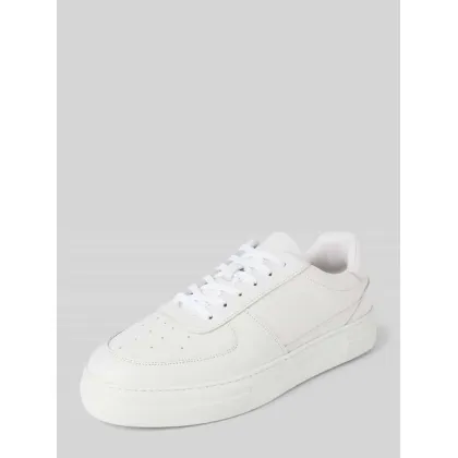 Zdjęcie Sneakersy skórzane w jednolitym kolorze model ‘HARALD’