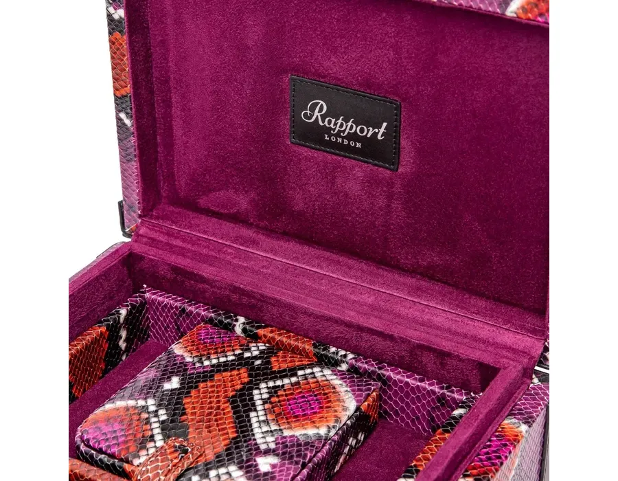 obrazek 7 Stylowy kuferek Amour Deluxe na biżuterię w kolorze różowym