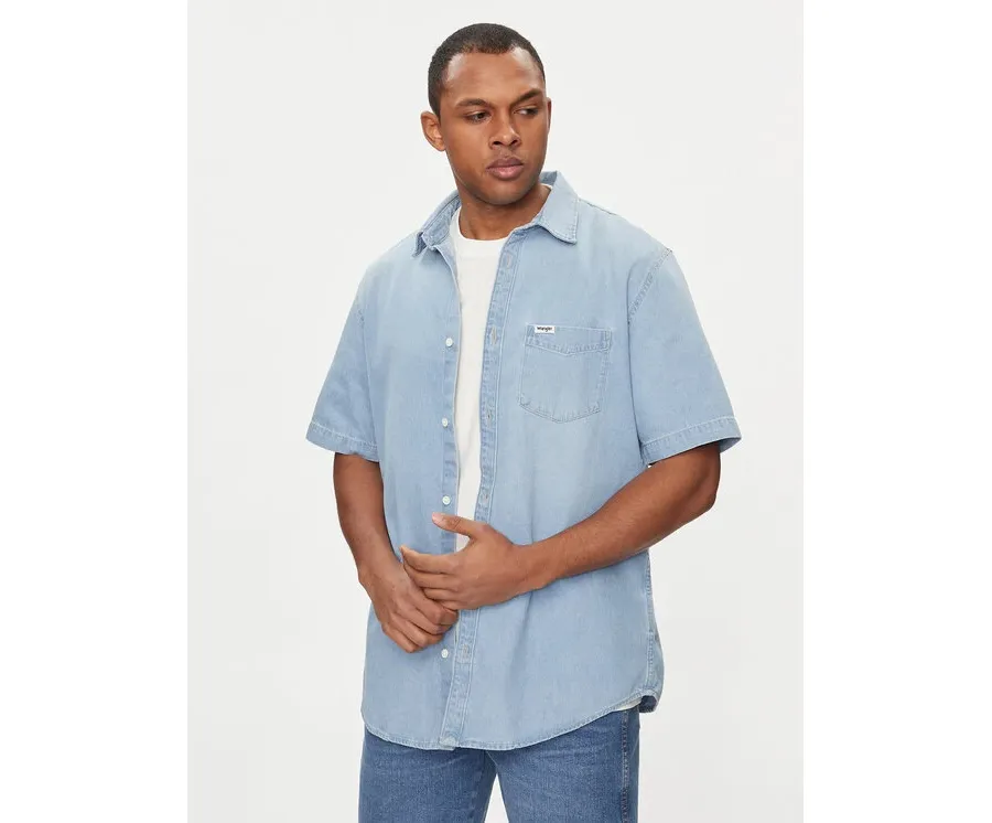 obrazek 1 Wrangler Koszula jeansowa 112350184 Niebieski Regular Fit