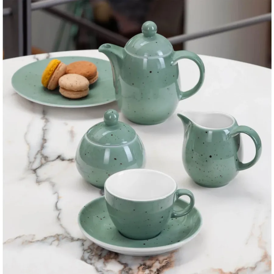 obrazek 2 Oryginalny porcelanowy dzbanek do kawy w kolorze turkusu - Seltmann Weiden