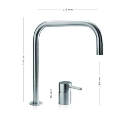 Zdjęcie Funkcjonalny kran z obrotową wylewką od włoskiego producenta