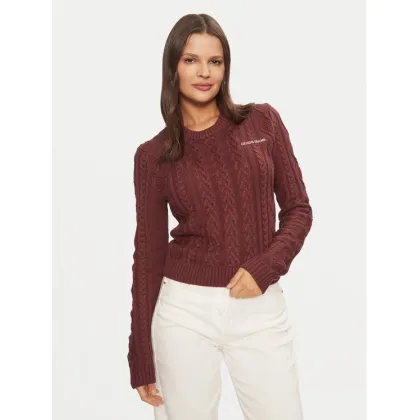 Zdjęcie Guess Jeans Sweter W4BR13 Z3HN2 Bordowy Regular Fit