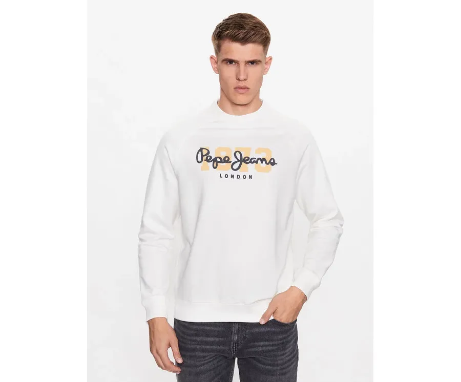 obrazek 1 Pepe Jeans Bluza Meier PM582477 Biały Regular Fit